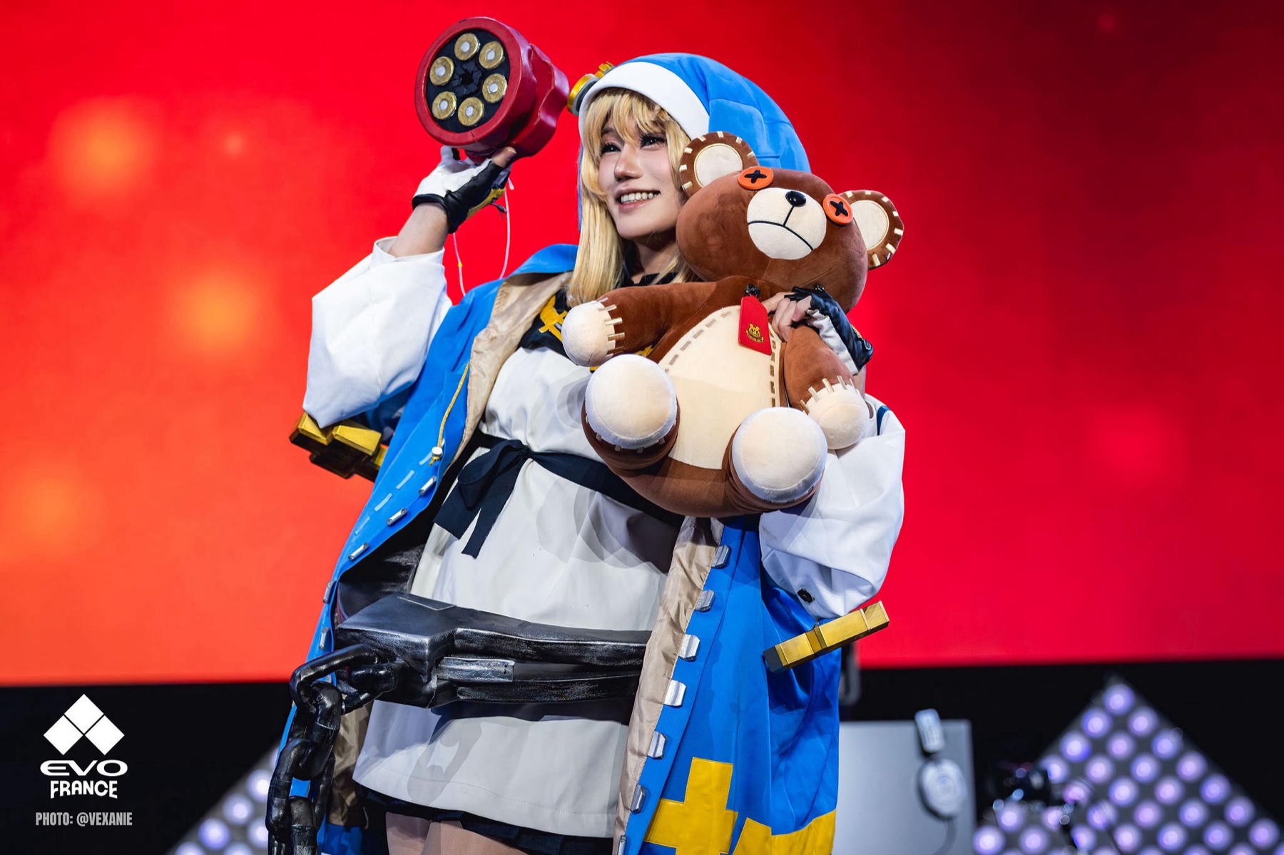 ONESAYA as Bridget on stage at EVO France 2025