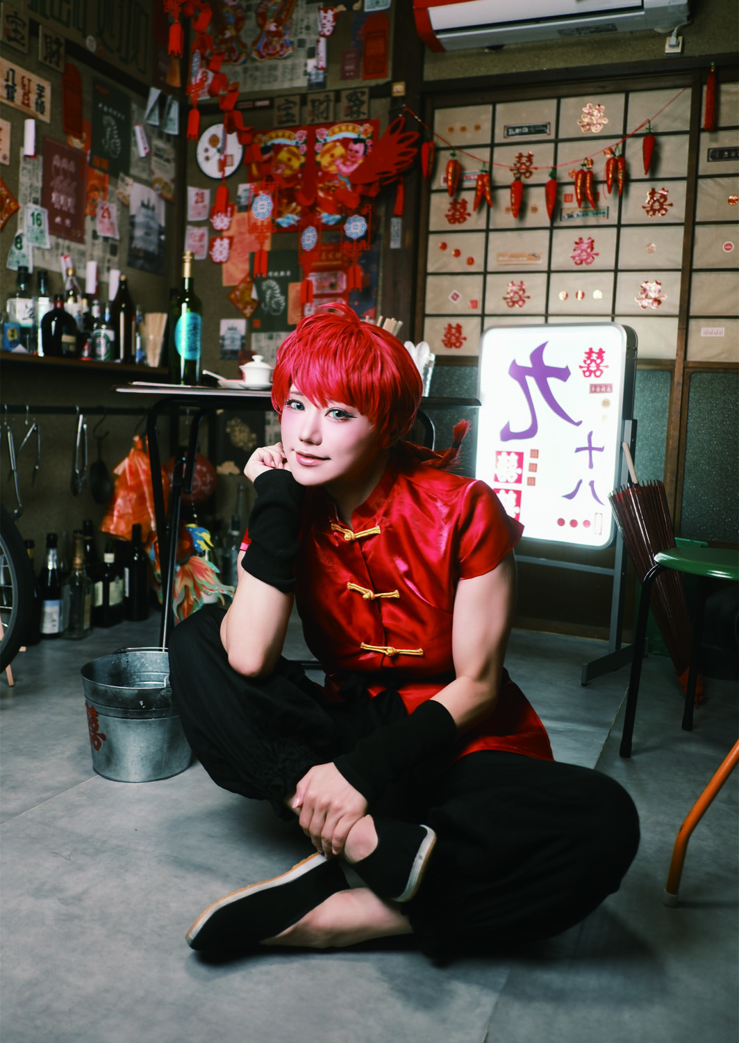 ONESAYA cosplaying Ranma Saotome